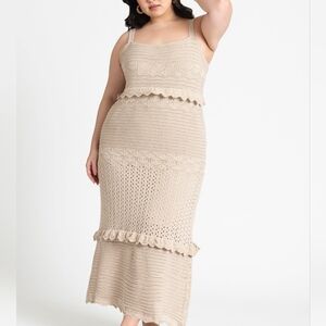 Eloquii Crochet Maxi Dress